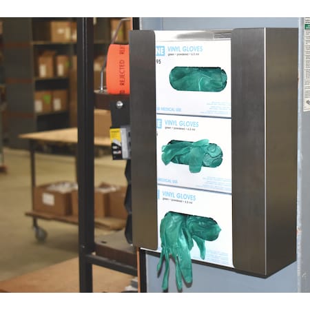 Omnimed Magnetic Glove Box Holders-Extreme Holding Power 10+ Pounds, (Triple) 305402